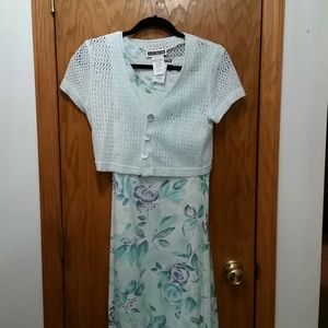 Maurices Long Dress w/Shrug  Size 7